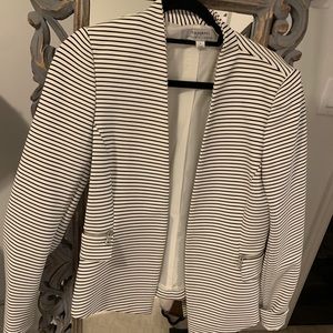 Tahari Stripped Blazer with zip pockets